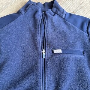 Figs navy sweater jacket